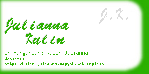 julianna kulin business card